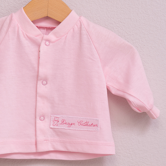 Ф-57 Кофточка детская для девочек, дл.рукав, кулирка пенье, розовый