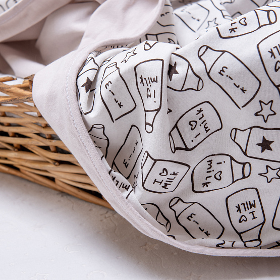 0882 Плед "Уютный" из двойной кулирки, р.100*100см