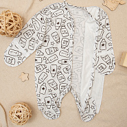 Комбинезон на кнопках с шапочкой № М-469