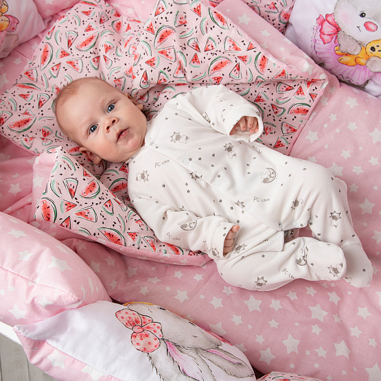 Комбинезон детский на кнопках арт.М-102 белый