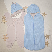 453 Комплект на выписку "Встреча", голубой