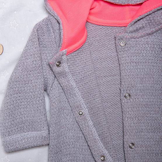 Комбинезон на кнопках с пинетками арт.М-490, неон