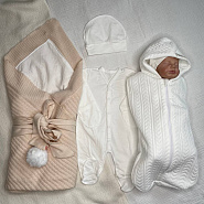 Арт 466 Комплект на выписку "Летнее Чудо " бежевый