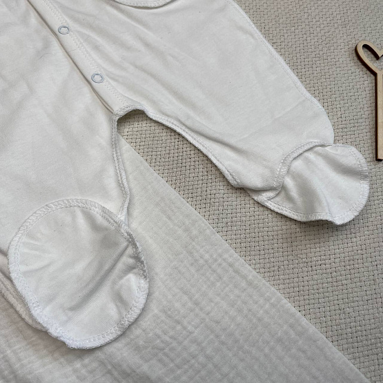 Арт. 464 Вязаный комплект на выписку, молочный