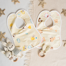 10 Нагрудник для кормления, вельбоа с пропиткой