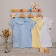 Футболка для девочки ажурная, цветная арт.Ф-108