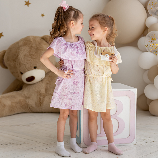 Платье с пояском "Батист" арт. Б-54