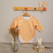 №Д-07 Боди с длинным рукавом на кнопках, ткань футер