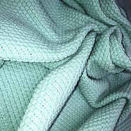 ПВ-33 Плед вязаный "Жемчужина", мятный