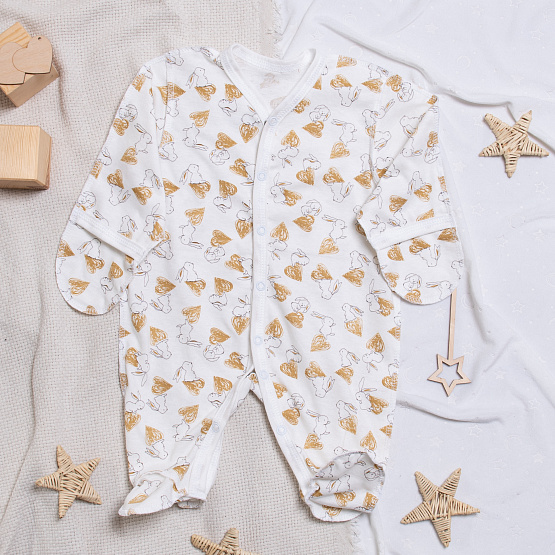 М-519 Комбинезон-слип на кнопках "Зайчик"