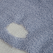 ПВ-39 Плед вязаный «Зая». серый софт