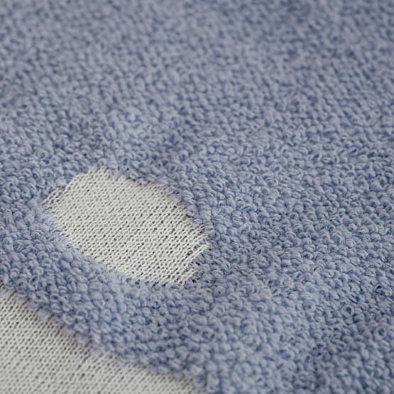 ПВ-39 Плед вязаный «Зая». серый софт