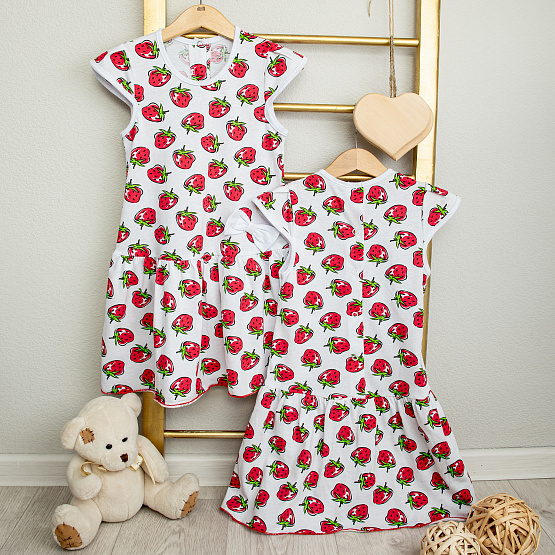 Платье "Иришка" Б-53 клубничка