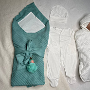 Арт 466 Комплект на выписку "Летнее Чудо " мятный