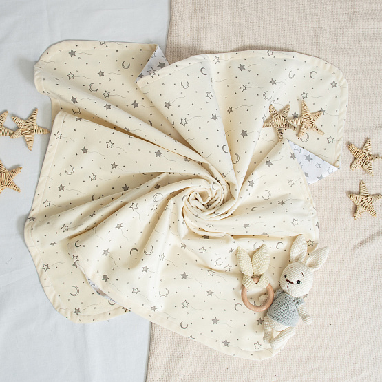 Плед детский "Звездный" арт.0873 молочный