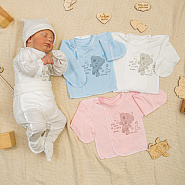 Распашонка детская на запахе арт.Р-111, молочный