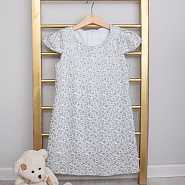 №0838 Платье для девочки "Одри", серебро