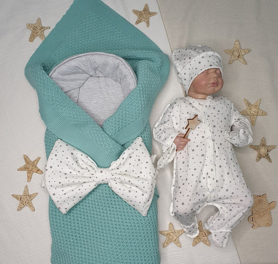 Арт 449 Комплект на выписку "Убаюка" мята