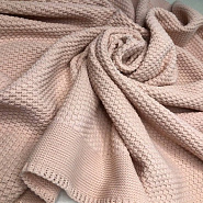 ПВ-33 Плед вязаный "Жемчужина", пудра