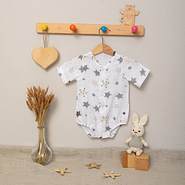 арт.Д-33  Боди детское муслин "Звезды"