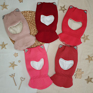 Шапка-шлем дет. "Ушки", для девочки 2-5 лет арт.Б-291