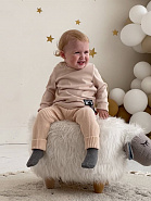 Т-106 Штаны вязаные, бежевые