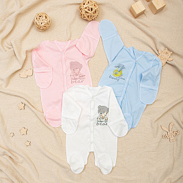 Комбинезон-слип на кнопках арт.М-466 "Мишка"