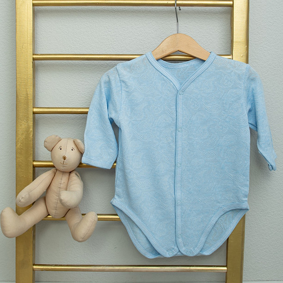 Боди с длинным рукавом, ажурный арт.Д-10