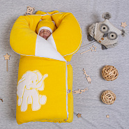 Комплект на выписку №172 "Улыбка"  Ярко-желтый