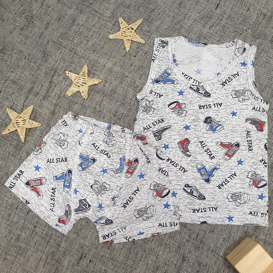 Комплект детский для мальчика: майка и трусы-боксеры, арт.К-354