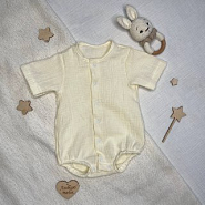 Д-38 Боди муслин, на кнопках, молочный