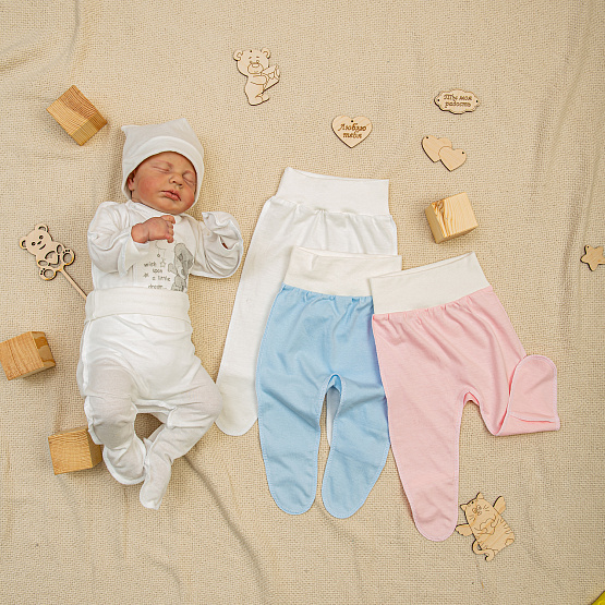 Ползунки для малышей "Еврики" арт.Т-77, молочный