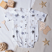 арт.Д-33  Боди детское муслин "Звезды"
