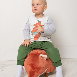 Брюки-джоггеры из футера двунитки арт. Т-103, зелёный