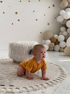 Д-38 Боди муслин, на кнопках, горчица