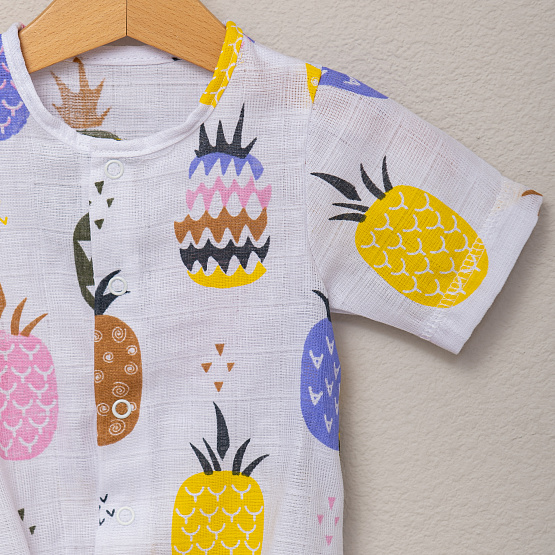 арт.Д-33  Боди детское муслин набивной