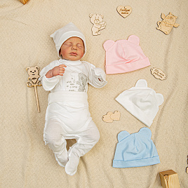 Шапочка с ушками "мишки" Б-275