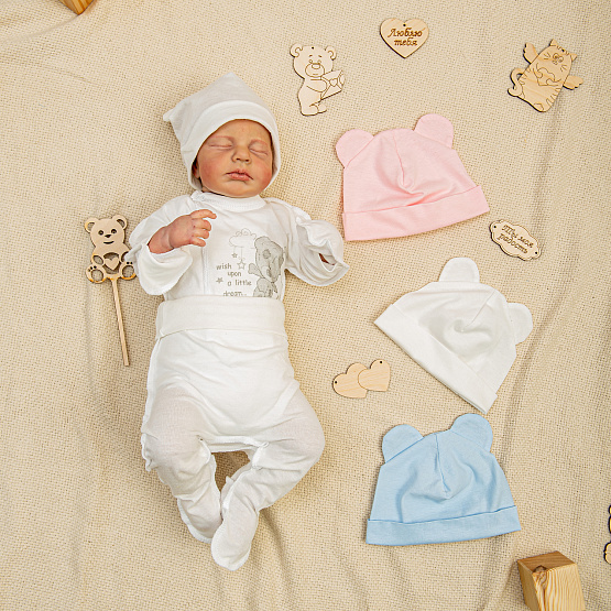 Шапочка с ушками "мишки" Б-275