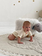 Д-38 Боди муслин, на кнопках, молочный