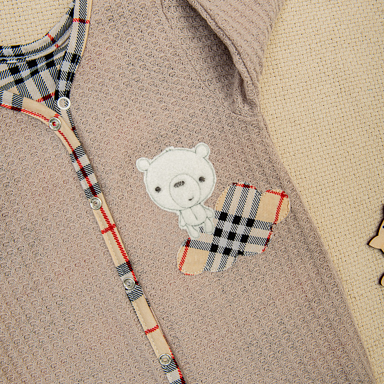 Комбинезон с клетчатой подкладкой арт. М-475