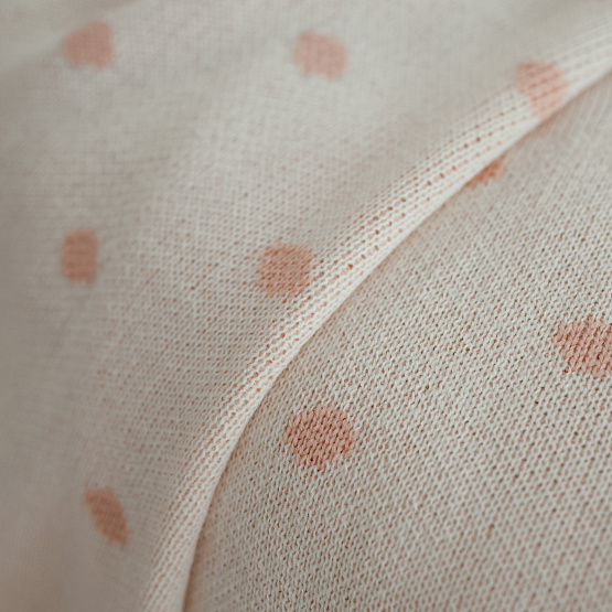 ПВ-37 Плед вязаный "Зайка", пудра