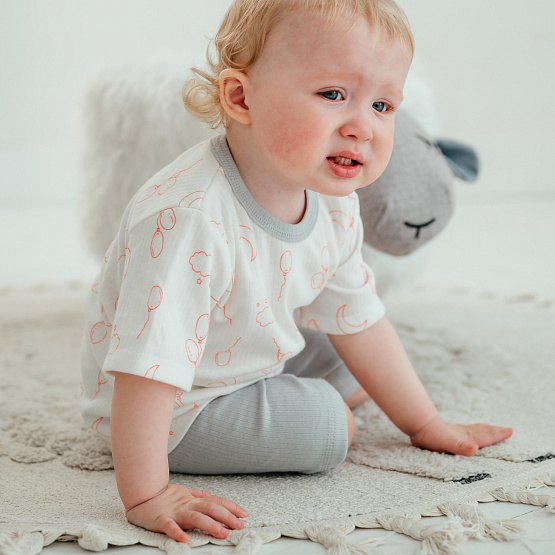 К-333 Костюм (футболка + шорты) интерлок, розовый