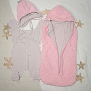 453 Комплект на выписку "Встреча", розовый