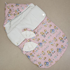 11-144 Конверт на выписку и прогулок для девочки