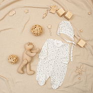 Комплект для новорожденного комбинезон с шапочкой арт.М-446