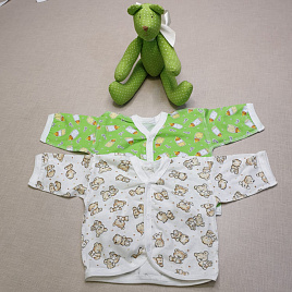 Р-137 Распашонка детская на пуговицах, кулирка 