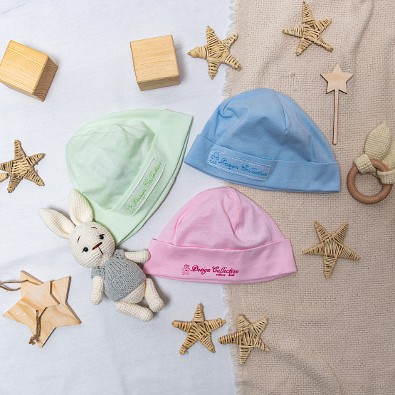 Б-218 Шапочка детская с отворотом с принтом