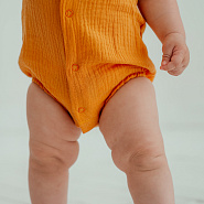 Д-38 Боди муслин, на кнопках, горчица