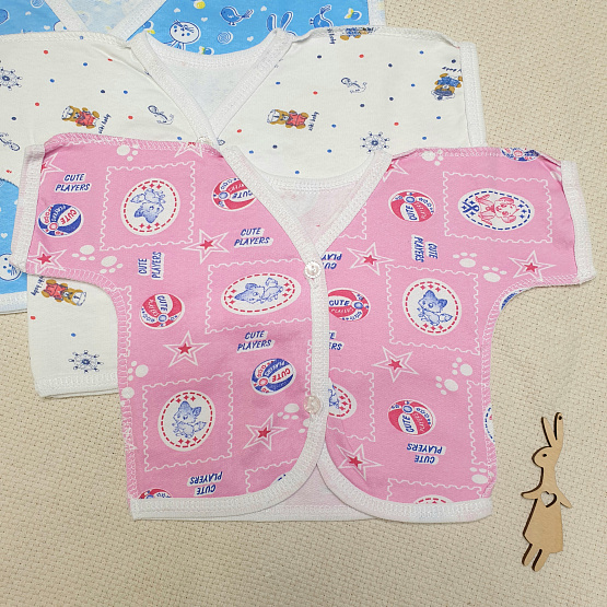 Р-104 Распашонка детская с коротким рукавом, футер