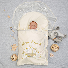 №124 Конверт прогулочный с декоративной вышивкой «Crown Royal» 